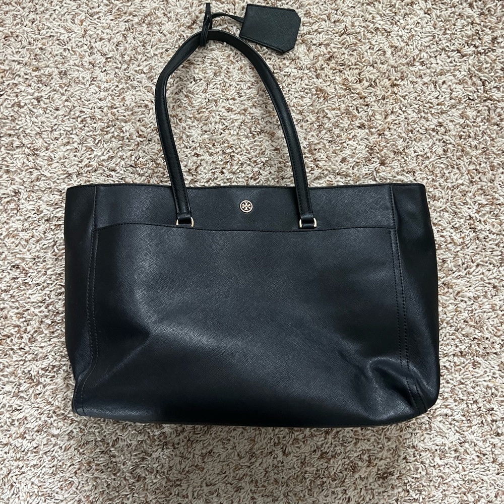 Tory Burch Black Leather work bag